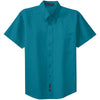 Port Authority Men's Teal Green Short Sleeve Easy Care Shirt