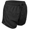 BAW Women's Black Solid Running Shorts