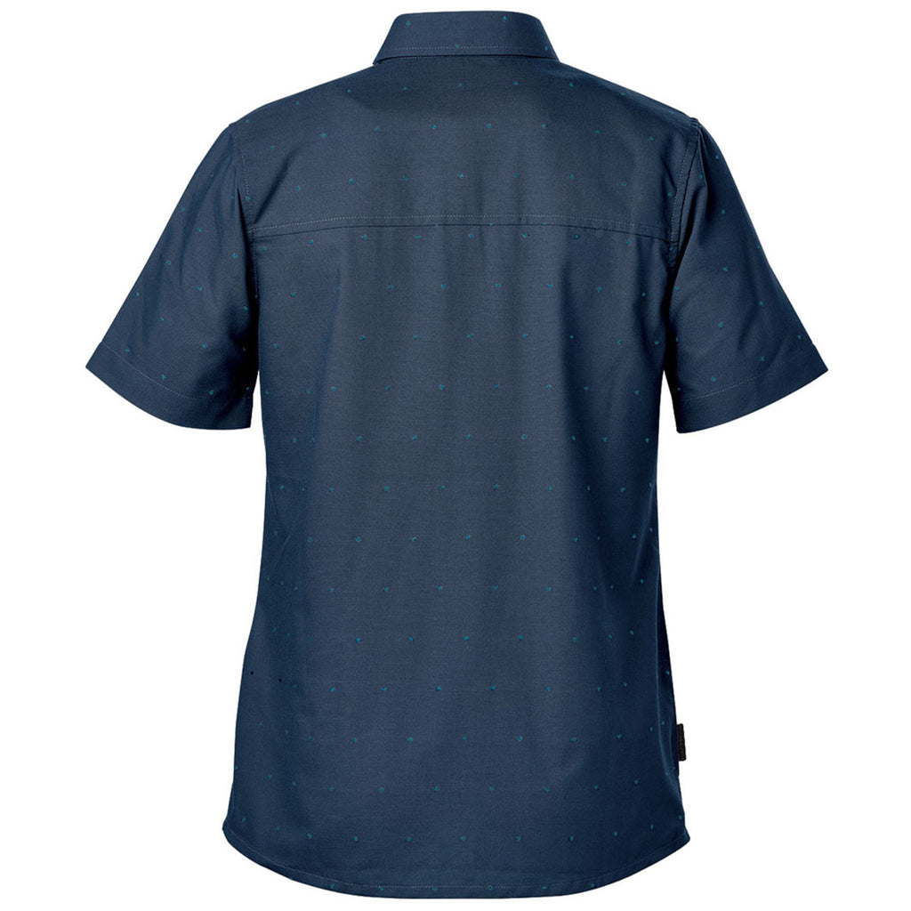 Stormtech Women's Navy/Classic Blue Molokai Short Sleeve Shirt