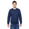 Fruit of the Loom Men's J Navy 7.2 oz. SofSpun Crewneck Sweatshirt