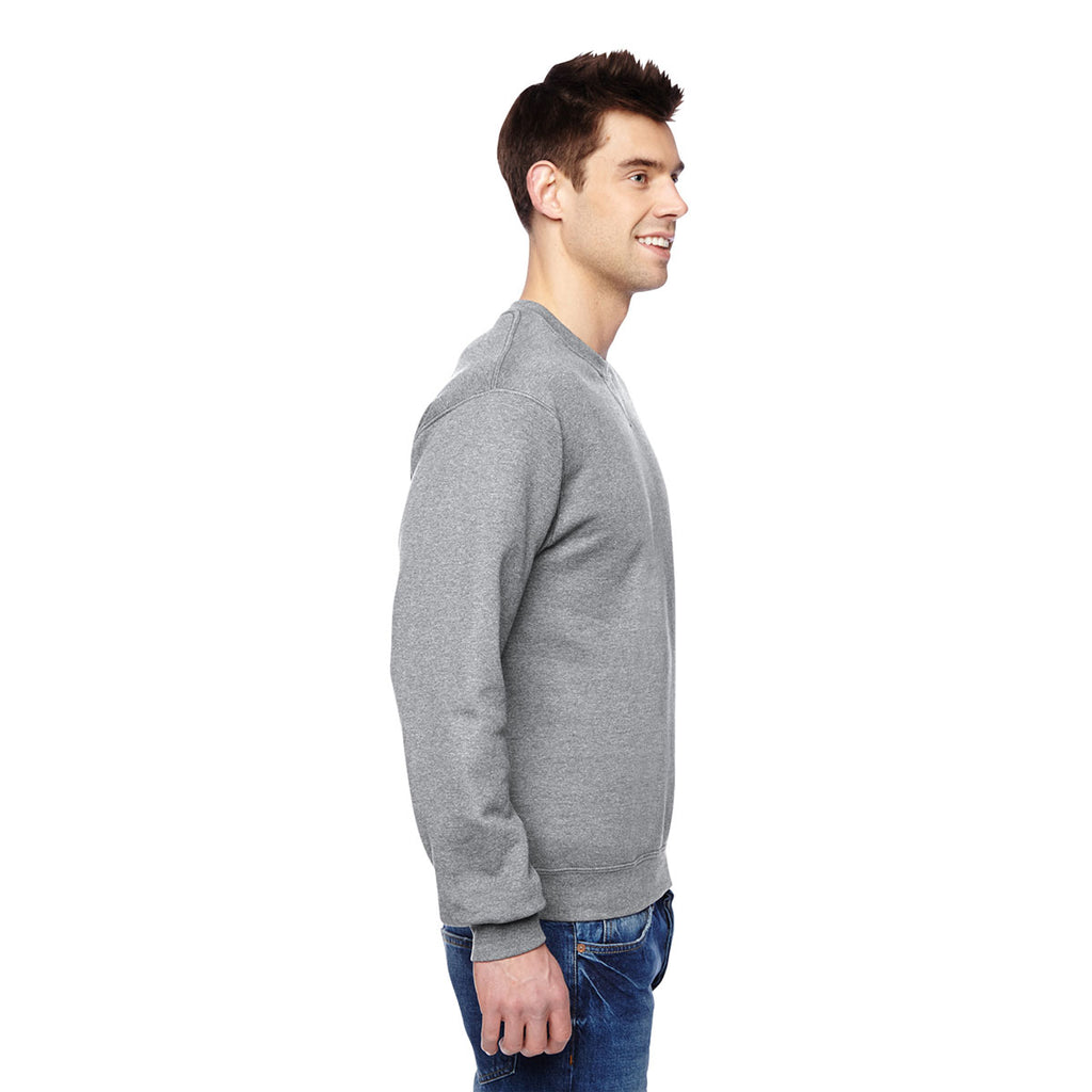 Fruit of the Loom Men's Athletic Heather 7.2 oz. SofSpun Crewneck Sweatshirt