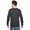 Fruit of the Loom Men's Charcoal Grey 4.7 oz. Sofspun Jersey Long-Sleeve T-Shirt