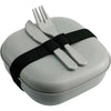 Bullet Grey Wheat Straw Food Storage with Utensils