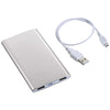 Bullet Silver Sleek Aluminum 4,000 mAh Power Bank