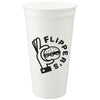 Bullet White Solid 24oz Stadium Cup