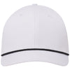 UNRL White/Black Mid-Pro Vented Rope Snapback