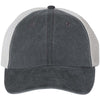 Sportsman Black/Stone Pigment Dyed Trucker Cap