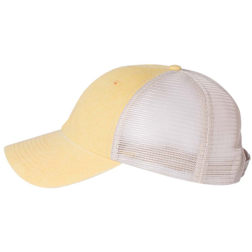 Sportsman Mustard Yellow/Stone Pigment Dyed Trucker Cap