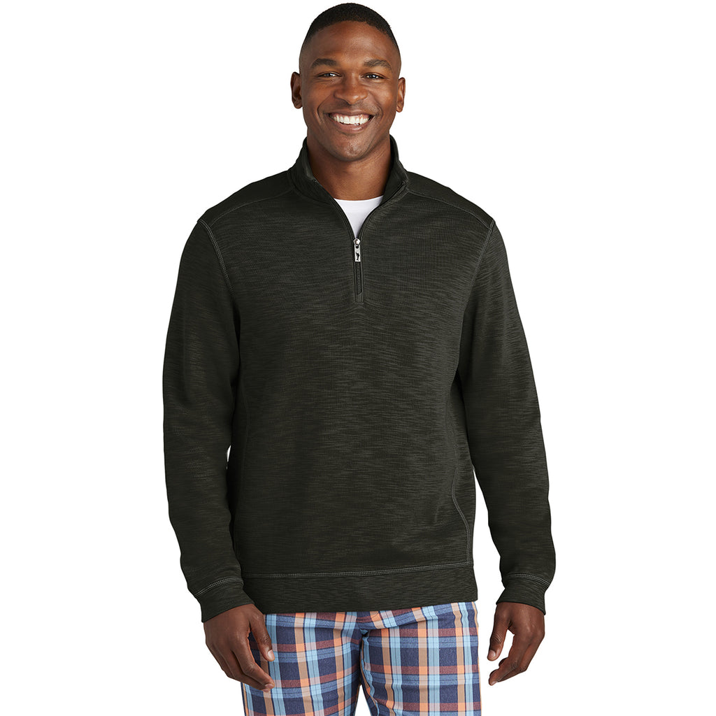 Tommy Bahama Men's Black Tobago Bay Half Zip