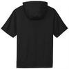 Sport-Tek Men's Black Sport-Wick Fleece Short Sleeve Pullover Hoodie