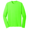 Sport-Tek Men's Neon Green PosiCharge RacerMesh Long Sleeve Tee