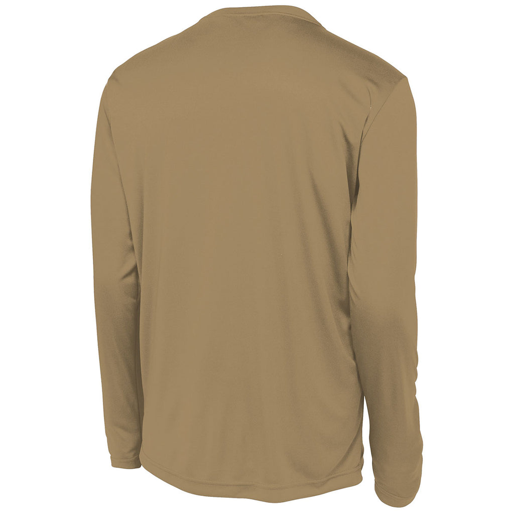 Sport-Tek Men's Coyote Brown Long Sleeve PosiCharge Competitor Tee