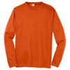 Sport-Tek Men's Deep Orange Long Sleeve PosiCharge Competitor Tee