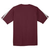 Sport-Tek Men's Maroon/Silver Colorblock PosiCharge Competitor Tee