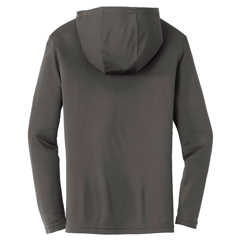 Sport-Tek Men's Silver PosiCharge Competitor Hooded Pullover