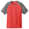 Sport-Tek Men's Scarlet Heather-On-Heather Contender Tee