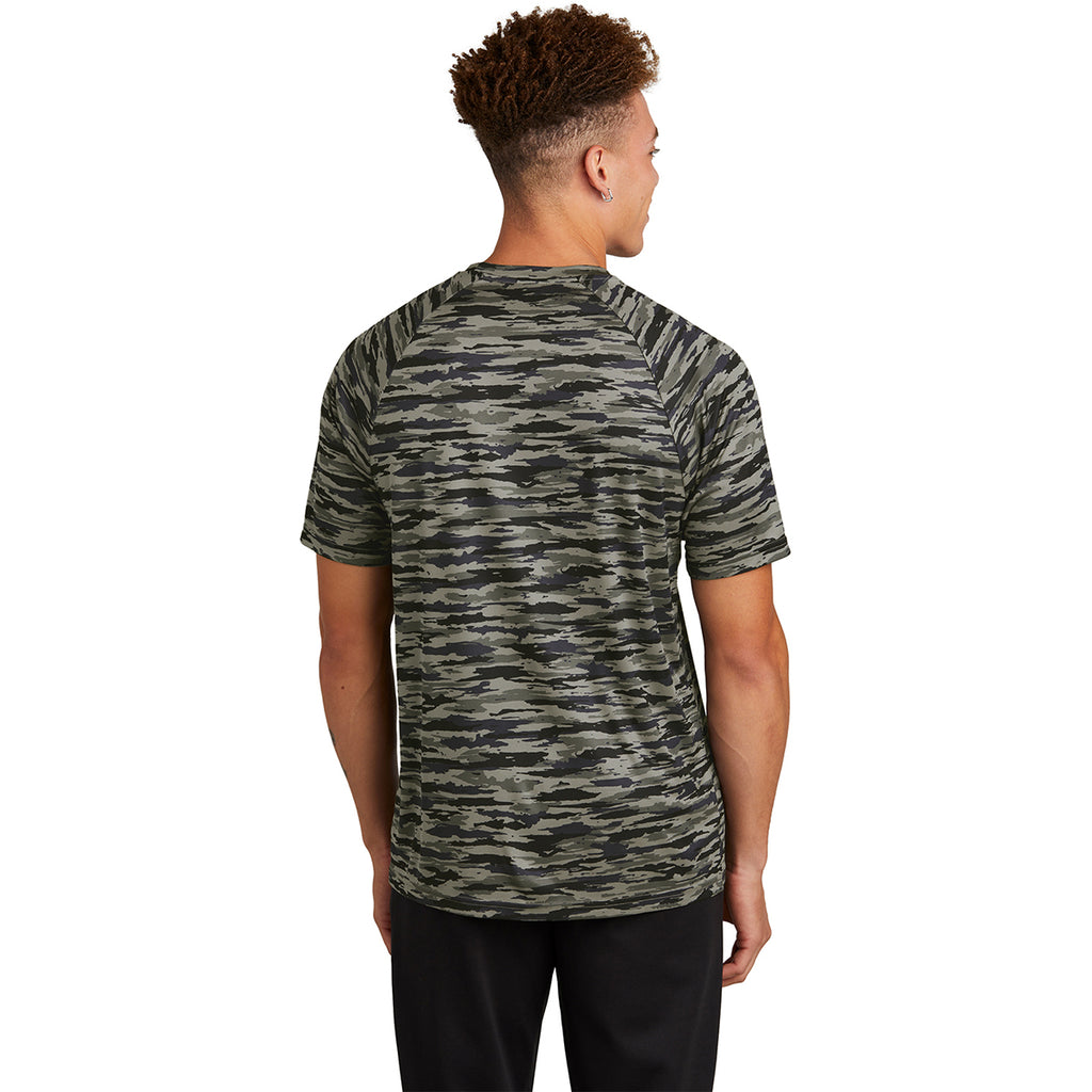 Sport-Tek Men's True Navy Drift Camo Tee