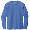 Sport-Tek Men's True Royal Heather PosiCharge Long Sleeve Tri-Blend Wicking Raglan Tee