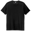 Sport-Tek Men's Black/Black Triad Solid PosiCharge Tri-Blend Wicking Draft Tee