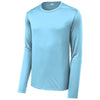 Sport-Tek Men's Light Blue Posi-UV Pro Long Sleeve Tee