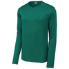 Sport-Tek Men's Marine Green Posi-UV Pro Long Sleeve Tee