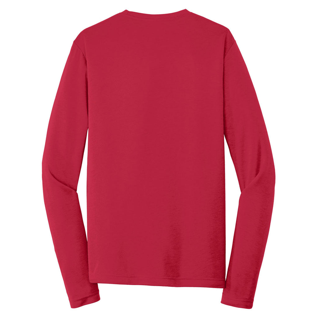 Sport-Tek Men's Deep Red Long Sleeve PosiCharge Competitor Cotton Touch Tee