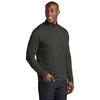 Sport-Tek Men's Black Heather Endeavor 1/4 Zip Pullover