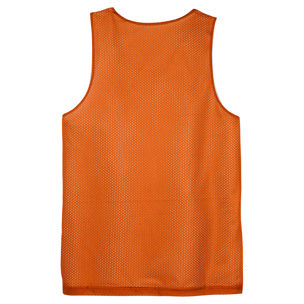 Sport-Tek Men's Deep Orange PosiCharge Classic Mesh Reversible Tank