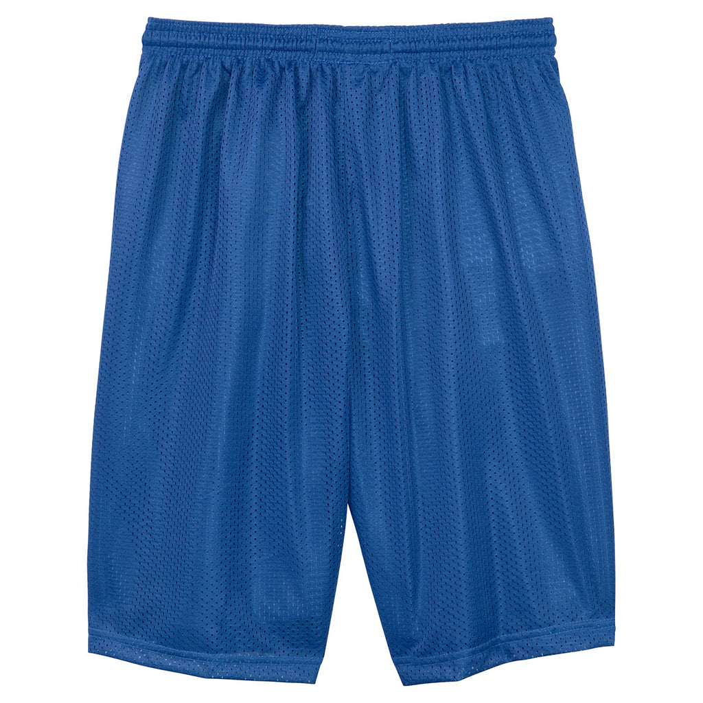 Sport-Tek Men's True Royal Long PosiCharge Classic Mesh Short