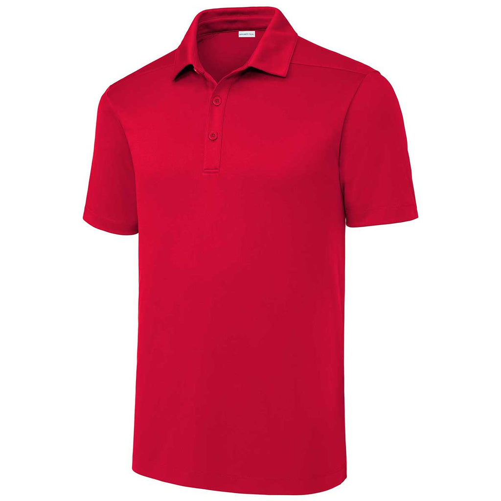 Sport-Tek Men's True Red Posi-UV Pro Polo