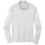 Sport-Tek Men's White Posi-UV Pro Long Sleeve Polo