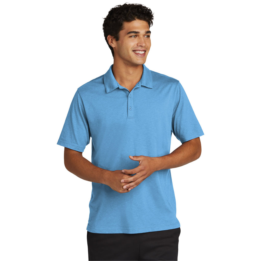 Sport-Tek Men's Carolina Blue PosiCharge Strive Polo