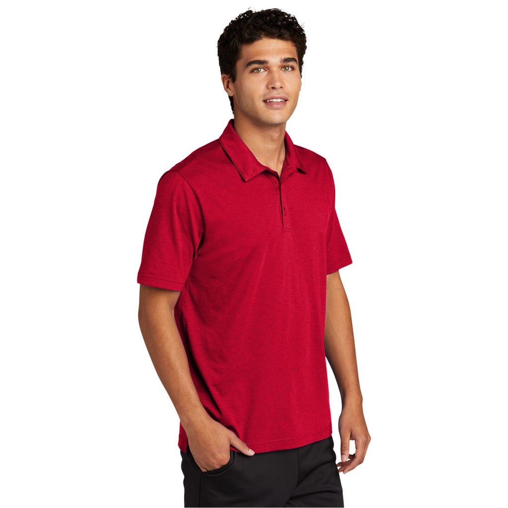 Sport-Tek Men's Deep Red PosiCharge Strive Polo