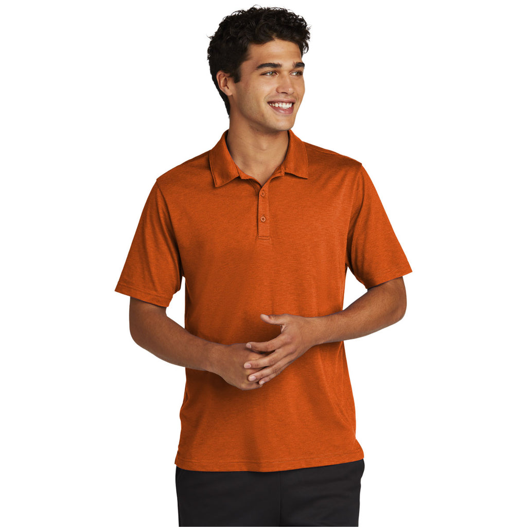 Sport-Tek Men's Texas Orange PosiCharge Strive Polo