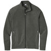 Sport-Tek Men's Dark Grey Heather Sport-Wick Flex Fleece Full-Zip