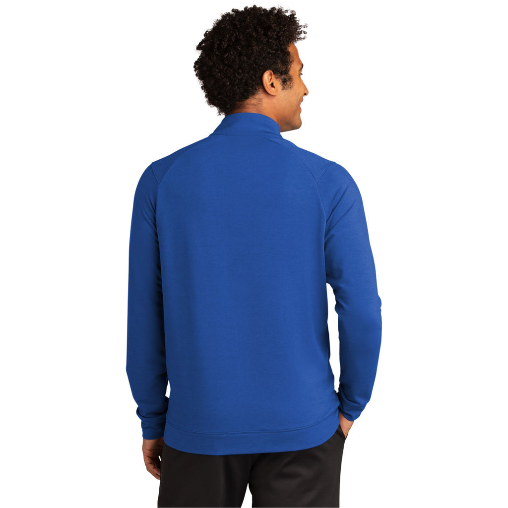 Sport-Tek Men's True Royal Sport-Wick Flex Fleece Full-Zip