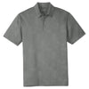 Sport-Tek Men's Dark Smoke Grey Embossed PosiCharge Tough Polo