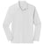 Sport-Tek Men's White PosiCharge RacerMesh Long Sleeve Polo