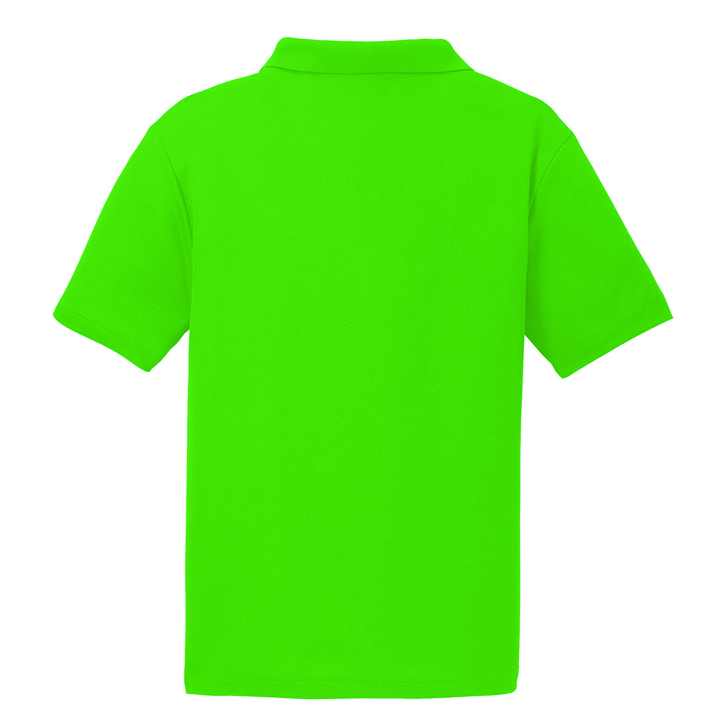 Sport-Tek Men's Neon Green PosiCharge RacerMesh Polo