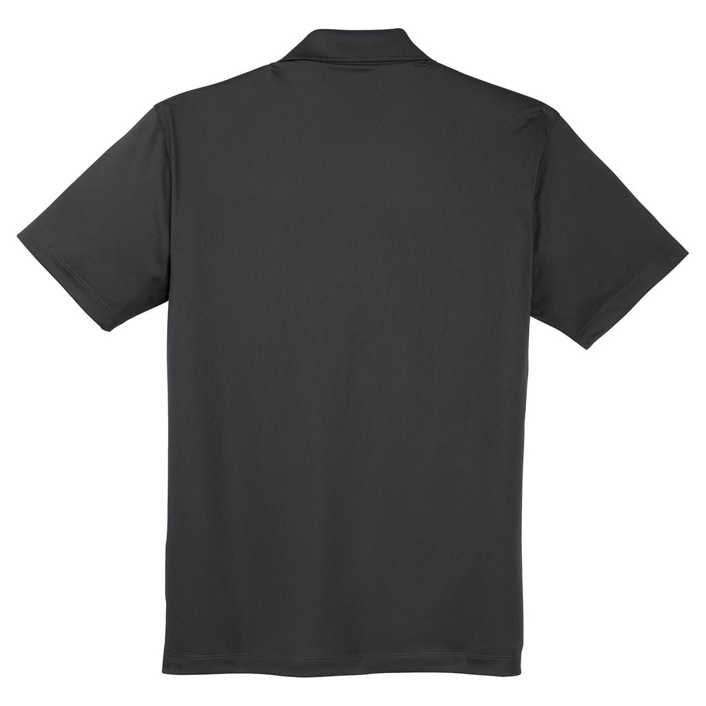 Sport-Tek Men's Iron Grey Micropique Sport-Wick Pocket Polo