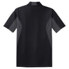 Sport-Tek Men's Black/ Iron Grey Side Blocked Micropique Sport-Wick Polo