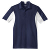 Sport-Tek Men's True Navy/ White Side Blocked Micropique Sport-Wick Polo