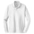 Sport-Tek Men's White Long Sleeve Micropique Sport-Wick Polo