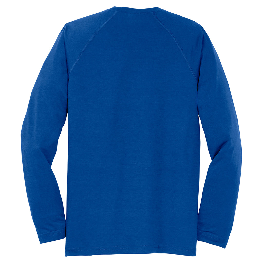 Sport-Tek Men's True Royal Long Sleeve Ultimate Performance Crew