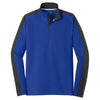 Sport-Tek Men's True Royal/Black Sport-Wick Textured Colorblock 1/4-Zip Pullover