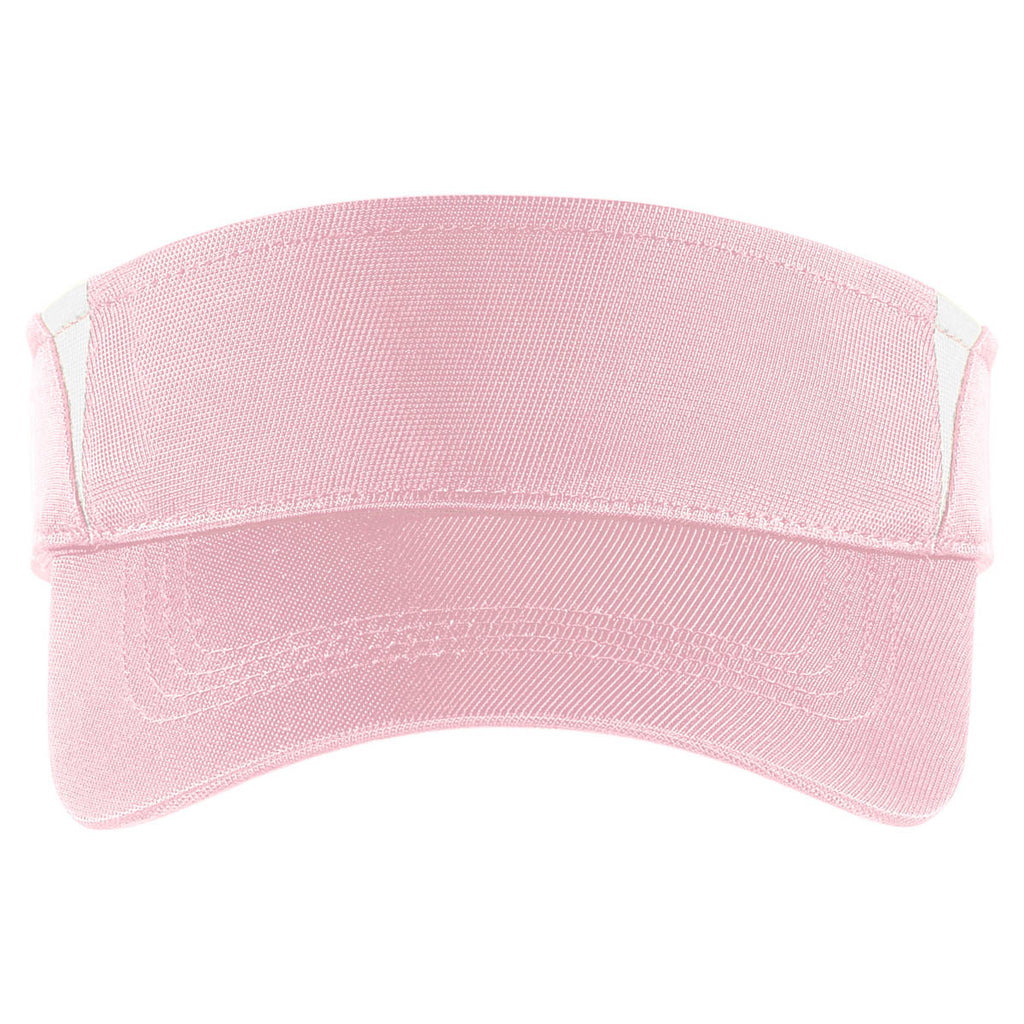 Sport-Tek Light Pink/White Dry Zone Colorblock Visor