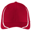 Sport-Tek True Red/White Flexfit Performance Colorblock Cap