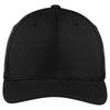 Sport-Tek Black Flexfit Cool & Dry Poly Block Mesh Cap