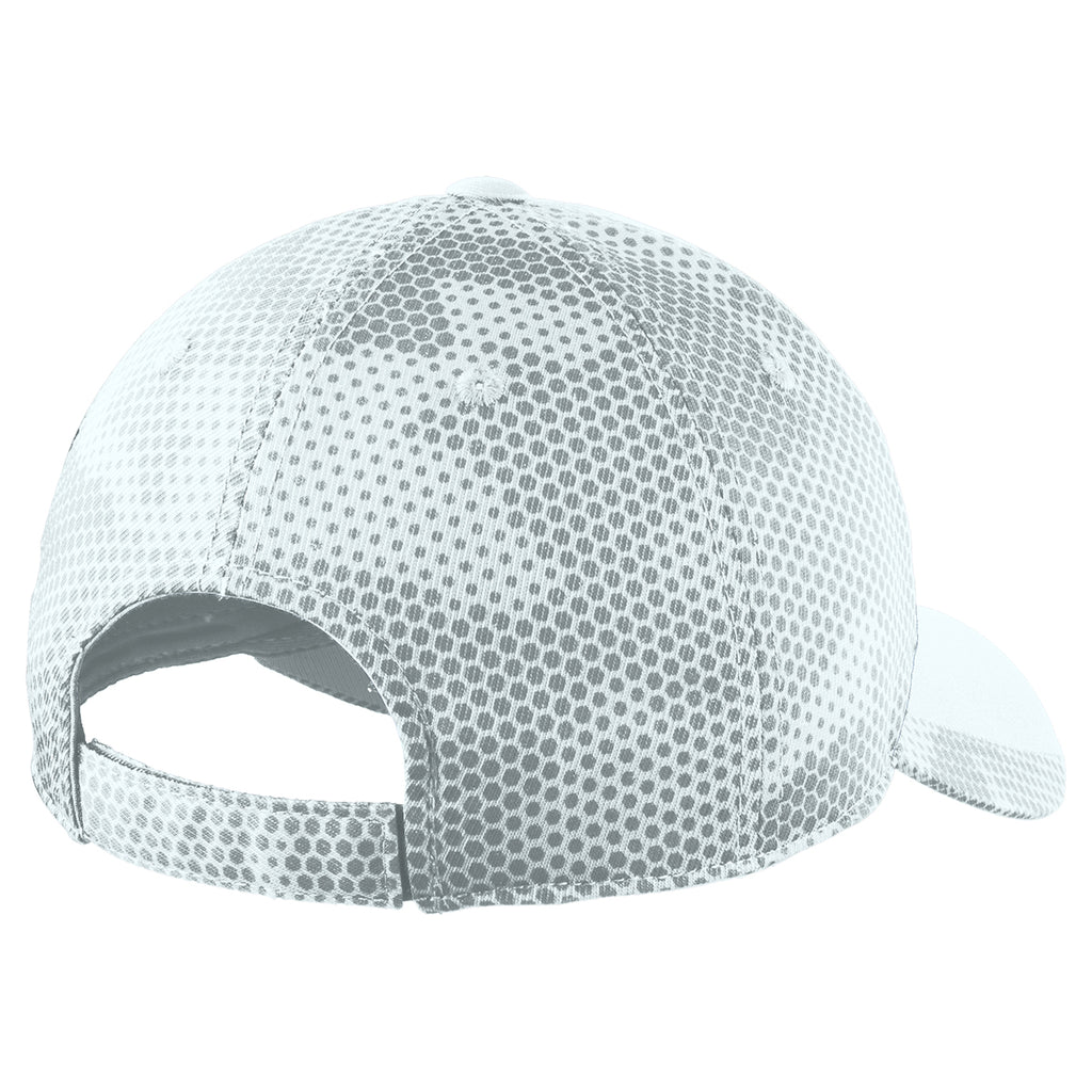 Sport-Tek CamoHex White Cap