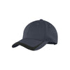 Sport-Tek Graphite/Black Pique Colorblock Cap